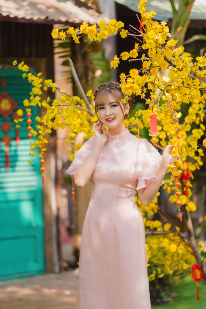 concept chụp ảnh áo dài tết