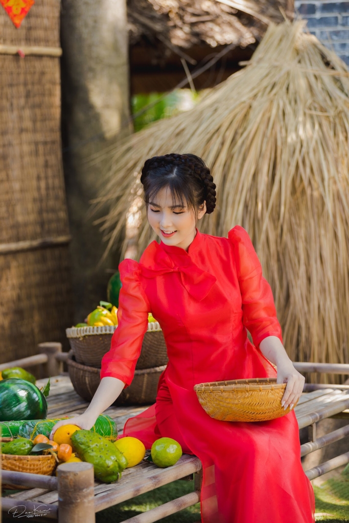 một bộ ảnh áo dài Xuân