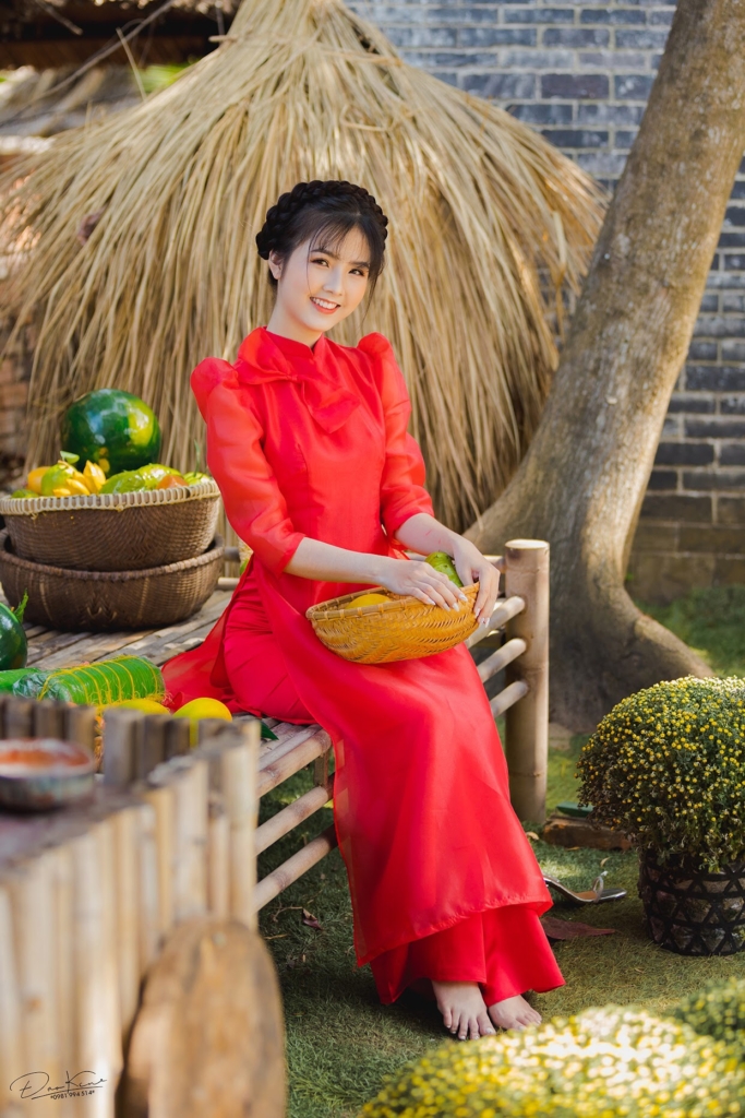một bộ ảnh áo dài Xuân